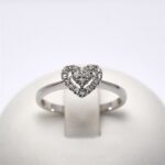 Anello Forma Cuore di Diamanti  0.16ct Giorgio Visconti