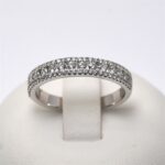 Anello Veretta di Diamanti Centrali con Contorni 0.55ct Giorgio Visconti