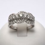 Anello in Oro e Diamante Fascia a Fantasia in Pavè 1.61ct Giorgio Visconti