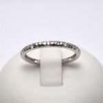 Anello Fedina Effetto Martellato con Diamanti 0.11ct Giorgio Visconti