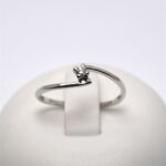 Anello Solitario Contrariè con Diamante 0.05ct Giorgio Visconti