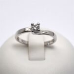 Anello Solitario Valentino con Diamante 0.23ct Giorgio Visconti