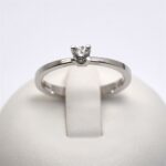 Anello Solitario Gambo Dritto 0.14ct Giorgio Visconti