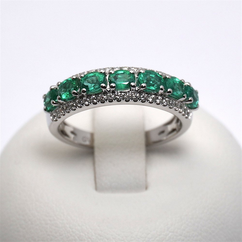 160-anello-veretta-smeraldo-e-diamanti-giorgio-visconti-prezzo-ab-preziosi-balzano-gioielleria-bari-ABX16074S.jpg Anello in Oro Veretta con Smeraldi Centrali 1.04ct Diamanti 0.21ct Giorgio Visconti - immagine 1