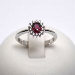 Anello in Oro con Diamanti 0.13ct e Rubino 0.52ct Giorgio Visconti