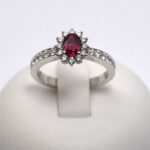 Anello in Oro con Diamanti 0.42ct e Rubino 0.55ct Giorgio Visconti