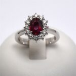 Anello in Oro con Diamanti 0.47ct e Rubino 1.47ct Giorgio Visconti