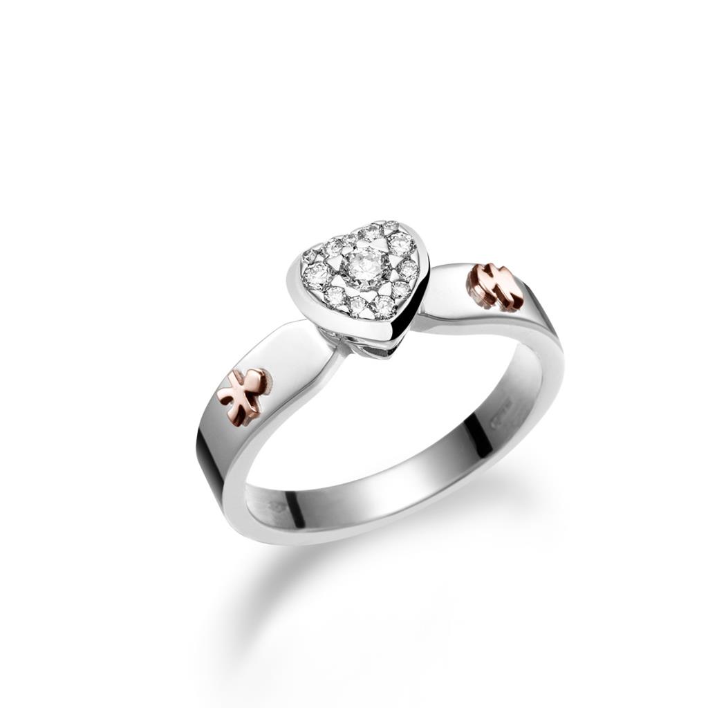 1E78661E-A06A-4E1C-AE47-72F5FA15B91C.jpg Anello in Oro Bianco e Diamanti 0.17ct LeBebé - Gli Amori - immagine 1