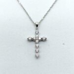 Girocollo Croce in Oro con Diamanti 0.41ct Giorgio Visconti
