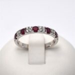 Anello Veretta Diamanti 0.17ct Rubini 0.49ct e Giorgio Visconti