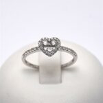 Anello con Cuore in Oro e Diamanti 0.28ct Giorgio Visconti