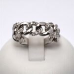Anello Maglia Groumette in Oro e Diamanti 0.47ct Giorgio Visconti