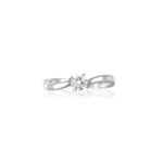 Anello Solitario in ARG925 con Diamante Lab Grown Mabina My Diamonds
