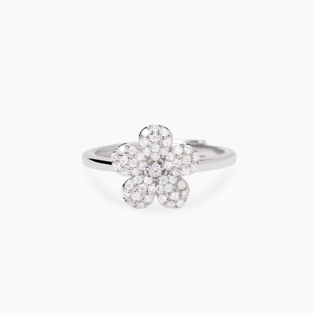 Anello-con-fiore-in-zirconi-bianchi-idea-regalo-per-lei-mabina-523485.jpg Anello Fiore in Zirconi Bianchi Donna Mabina - immagine 1