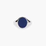 Anello in Argento Ovale con Lapis Uomo Mabina