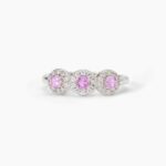 Anello in Argento Trilogy di Zirconi e Tormalina Donna Mabina