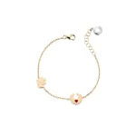 Bracciale in Oro Giallo con Bavetta e Angeli Bimbi Roberto Giannotti