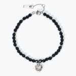 Bracciale con Agata Nera e Rosa con Zircone Donna Mabina - La Vie en Rose