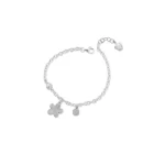Bracciale Rolò con Fiore e Cerchio in Pavè di Zirconi Donna R. Giannotti
