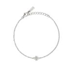 Bracciale in ARG925 con Quadrifoglio e Diamanti Lab Grown Mabina My Diamonds
