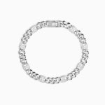 Bracciale in Argento Groumette e Marine in Zirconi Donna Mabina