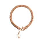 Bracciale in Bronzo Rosè Maxi Catena Popcorn Donna Bronzallure
