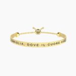Bracciale Donna Kidult Dorato Famiglia | Cuore - Family