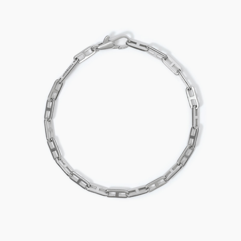 Bracciale-in-argento-rodiato-con-catena-a-maglia-traversina-piatta-uomo-mabina-533703.bmp Bracciale Maglia Traversina Uomo Mabina - immagine 1