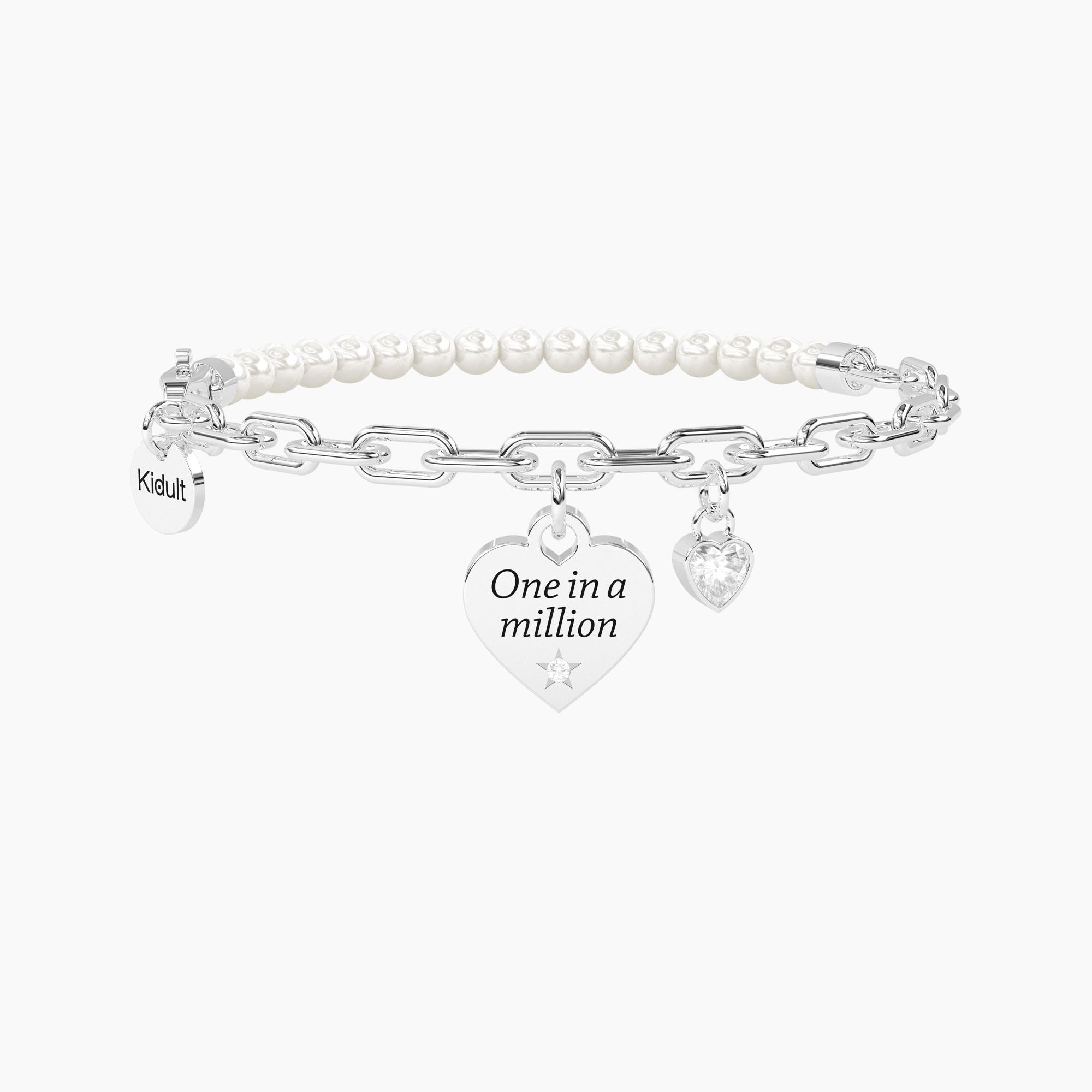 Bracciale-kidult-donna-one-in-a-million-collezione-love-732271.jpg Bracciale Donna Kidult Perle e Catena Cuore | One in a Million - Love - immagine 1