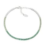Bracciale Tennis Verde Degradè in Argento Donna Amen