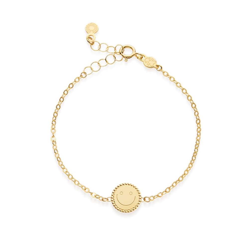 Braccialetto-bimbo-in-oro-9kt-con-smile-idea-regalo-per-lui-le-bebe-PMg229.jpg Bracciale con Smile in Oro 9kt Bimbi Le Bebé - Primegioie - immagine 1