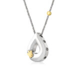 Collana Goccia con Angelo e Pepita in Oro 9kt R. Giannotti Alchimia