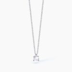 Girocollo Punto Luce con Zircone Bianco 5,5mm in Argento Donna Mabina