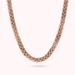 Collana in Bronzo Rosè Maglia Coreana Maxi Donna Bronzallure