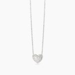 Girocollo con Cuore Pavè in Argento Donna Mabina