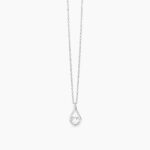 Girocollo con Pendente in Zirconi Bianchi in Argento Donna Mabina
