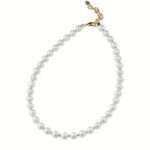 Girocollo in Ottone Dorato con Perle 8mm Donna Sovrani