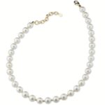 Girocollo in Ottone Dorato con Perle 10mm Donna Sovrani