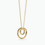 Girocollo in Acciaio Dorato con Pendente Spirale Donna Kidult