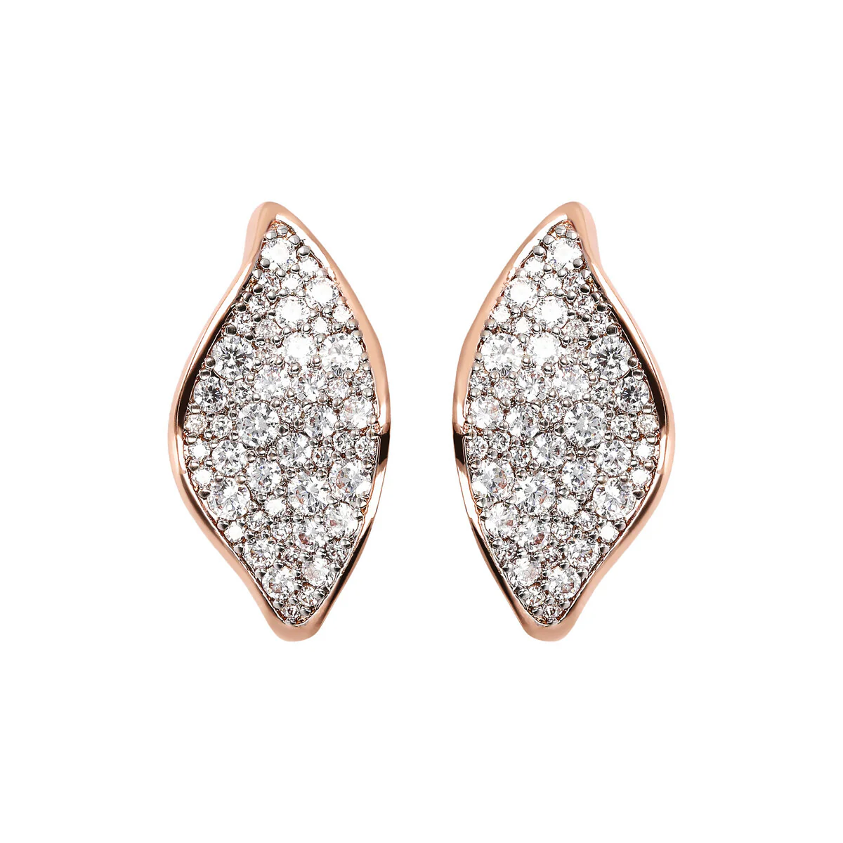 Orecchini-a-lobo-forma-foglia-ondulata-in-pave-di-zirconi-wsbz01779.webp Orecchini Lobo Foglia Ondulata in Pavè di Zirconi Rosè Donna Bronzallure - immagine 1