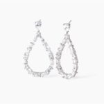 Orecchini Forma Goccia con Zirconi Misti Donna Mabina