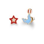 Orecchini in Oro Giallo Foca e Stella Bimba Le Bebé - Circo