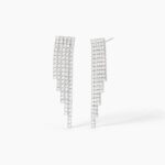 Orecchini in Argento Tennis a Cascata Donna Mabina