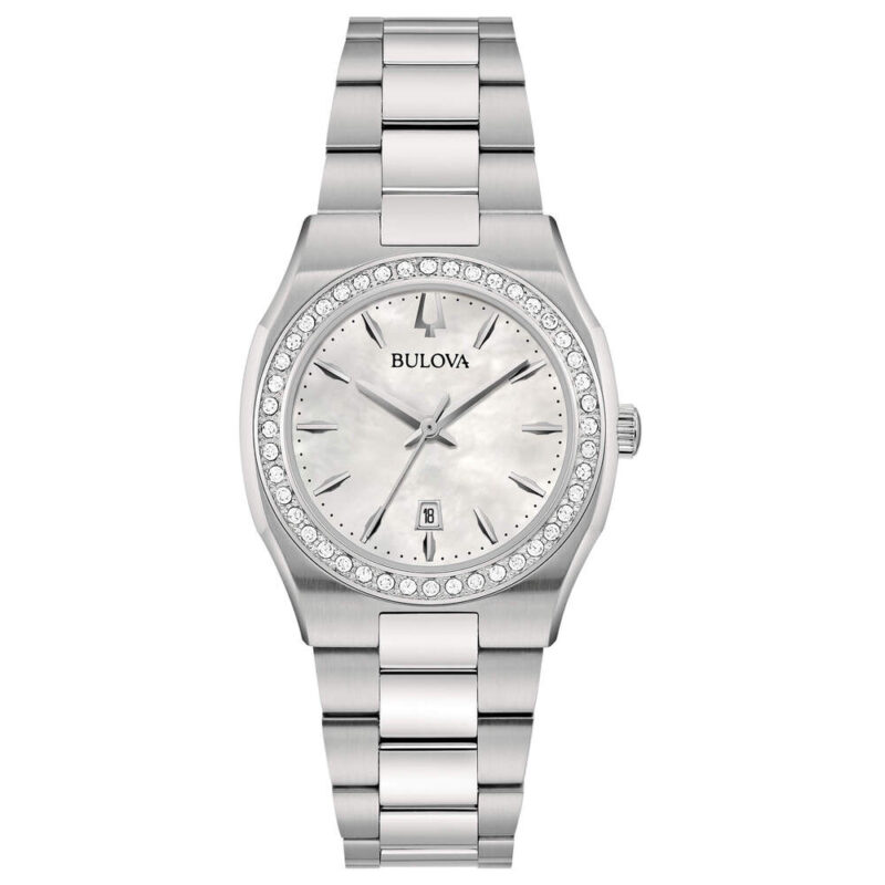 Orologio Bulova donna solo tempo bianco collezione surveyor lady 96R245