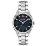 Orologio Bulova Solo Tempo Madreperla Nero Sutton Lady Donna 96P198