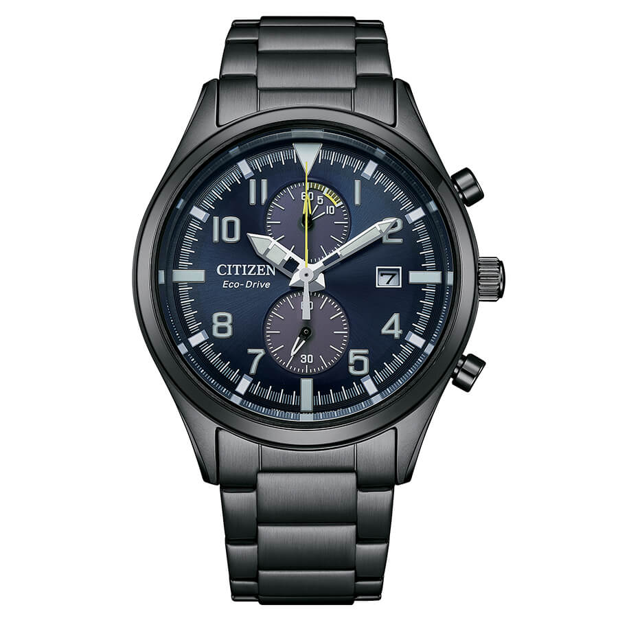Orologio-Uomo-Citizen-ca7027-83l.jpg Orologio Crono Nero Eco- Drive Blu Uomo Citizen Classic CA7027-83L - immagine 1