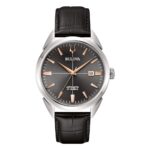 Orologio Automatico Bulova Sutton in Pelle Nero Uomo 96B422