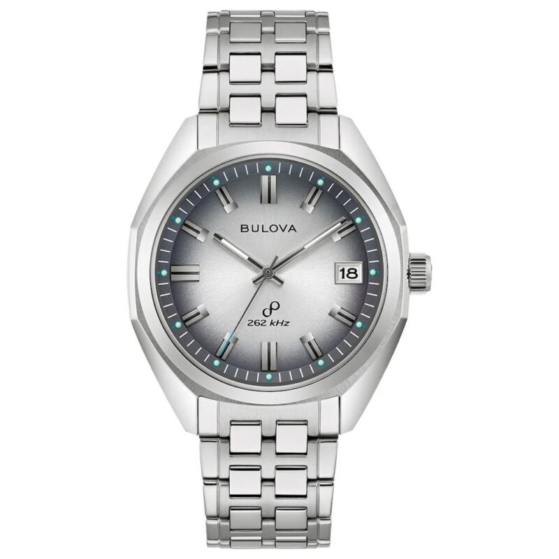 Orologio bulova uomo collezione jet star precisionist grigio solo tempo idea regalo per lui vintage 96B472
