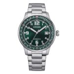 Orologio Automatico Solo Tempo Verde  Citizen Military NJ0190-51X