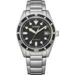 Orologio Solo Tempo Automatico Nero Uomo Citizen Marine NJ0221-52E